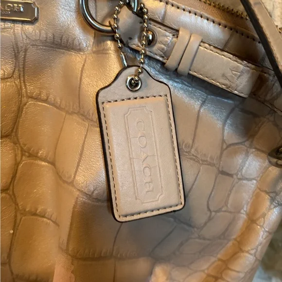 COACH Project Piece - Croc embossed Leather Tote Bag - Women's Handbag - Picture 7 of 11